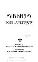 Poul Anderson: Mirkheim (1977, Berkley Pub. Corp. : distributed by Putnam)