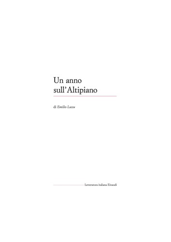 Emilio Lussu: Un anno sull'Altipiano (Italian language, 2008, Einaudi)