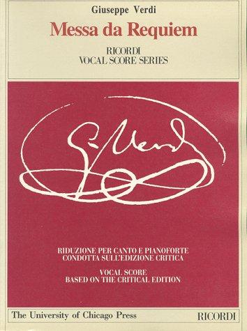 Giuseppe Verdi: Messa da Requiem (Ricordi Vocal Score Series) (Paperback, 2000, Casa Ricordi-Bmg Ricordi S.P.A.)