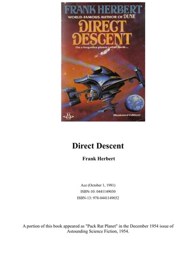 Frank Herbert: Direct descent (1980, Ace Books)