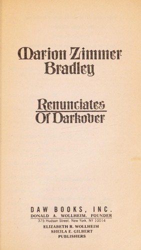 Marion Zimmer Bradley: Renunciates of Darkover (Paperback, 1991, DAW)