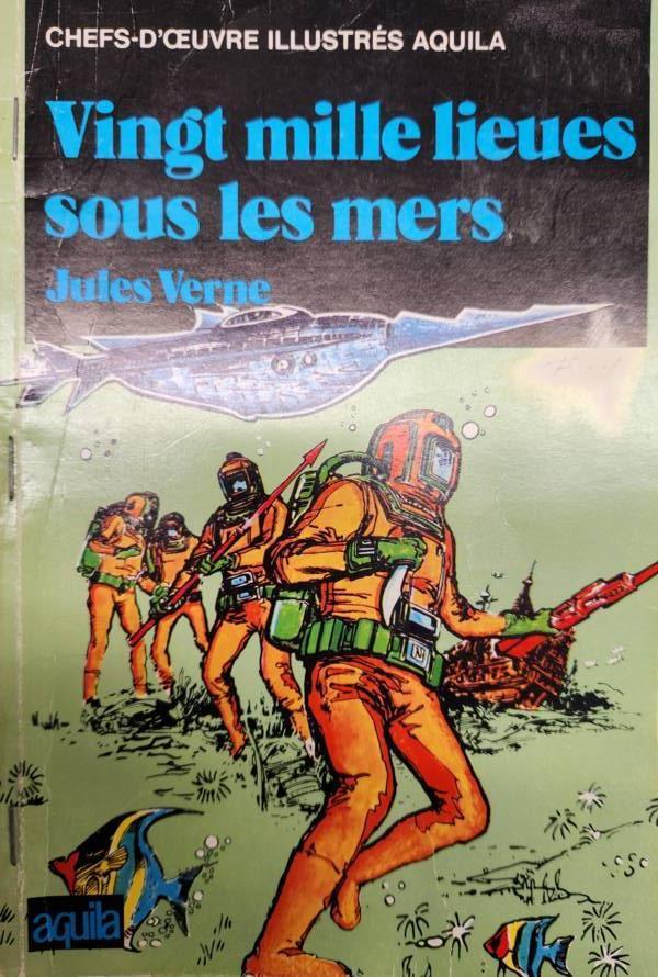 Jules Verne: Vingt Mille Lieues sous les mers (French language, aquila)