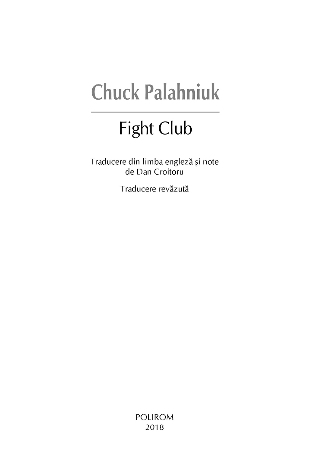 Chuck Palahniuk, Chuck Palahniuk: Fight Club (Paperback, French language, 1999, Gallimard)