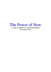 Eckhart Tolle: The Power of Now (2010, New World Library)
