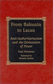 Saul Newman: From Bakunin to Lacan (2001, Lexington Books)