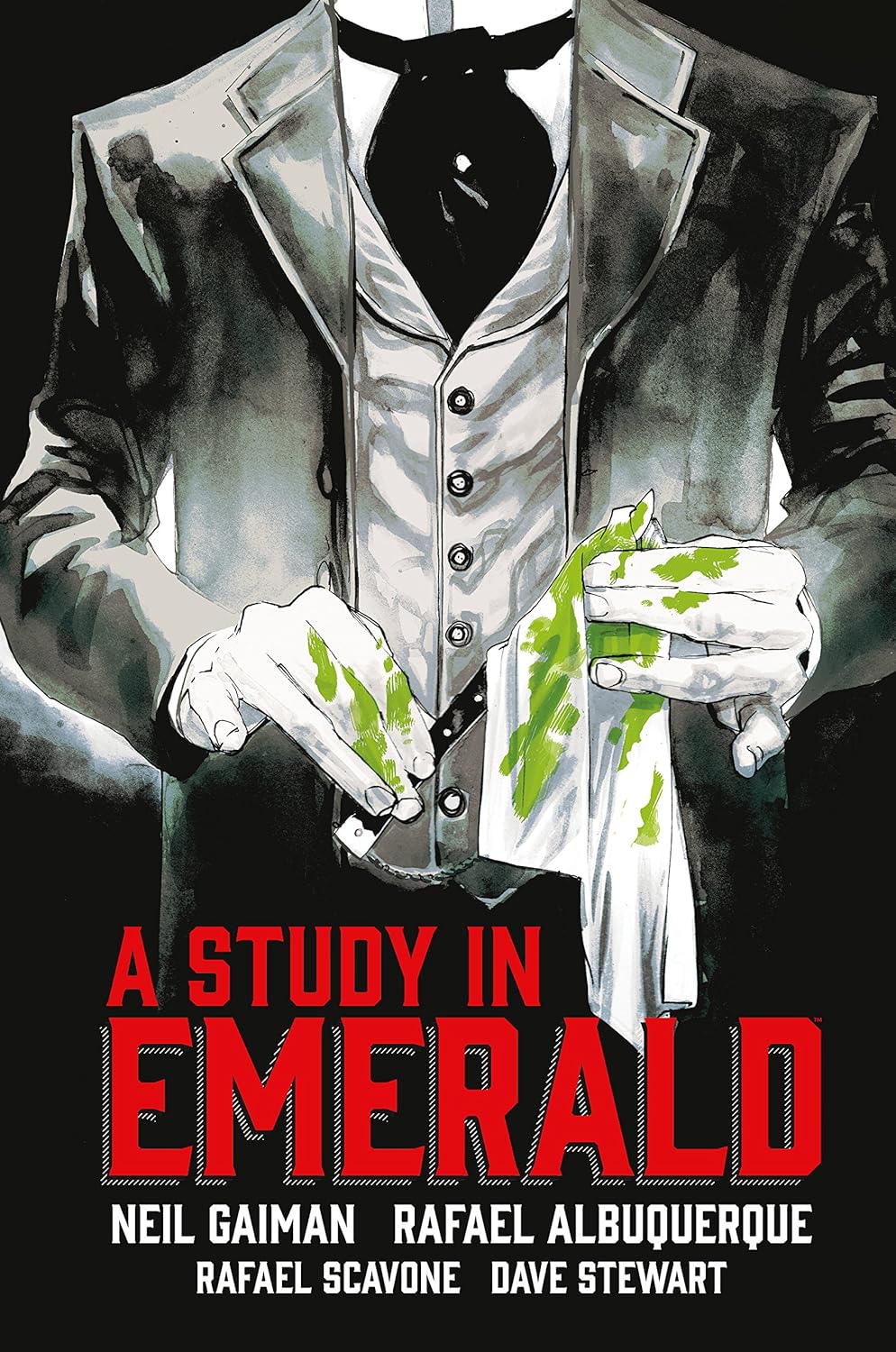 Neil Gaiman, Rafael Albuquerque, Rafael Scavone, Dave Stewart: Neil Gaiman's a Study in Emerald (Hardcover, 2018, Dark Horse Comics)
