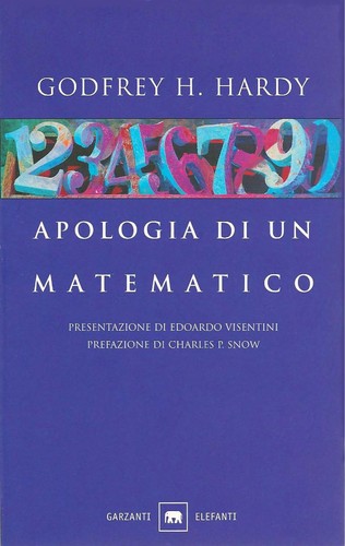 G.H. Hardy: Apologia di un matematico (Italian language, 1989, Garzanti)