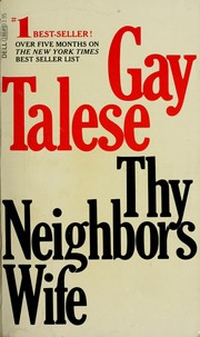 Gay Talese: Thy neighbor's wife