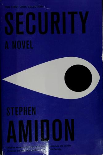 Stephen Amidon: Security (2009, Farrar, Straus and Giroux)