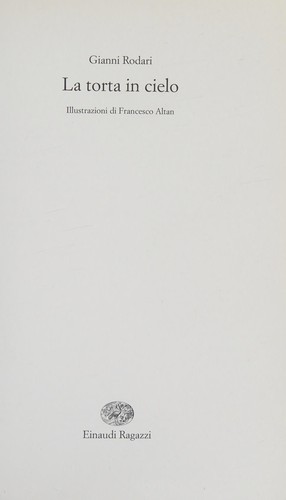 Gianni Rodari: La torta in cielo (Italian language, 1995, Einaudi ragazzi)
