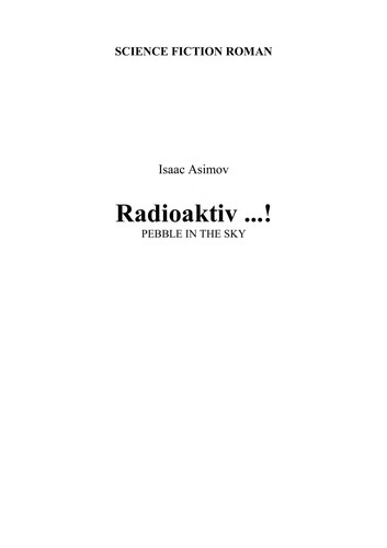 Isaac Asimov: Radioaktiv ...! (German language, 1981, Goldmann)