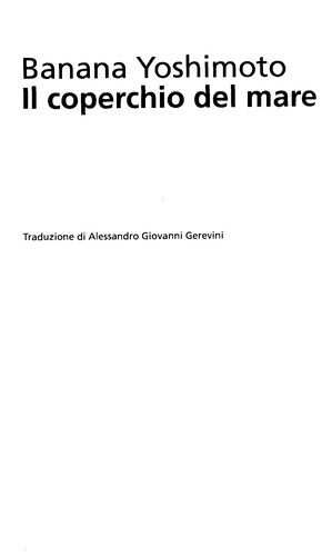 Il coperchio del mare (2007, feltrinelli)
