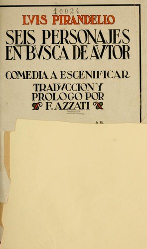 Luigi Pirandello: Seis personajes en busca de autor (Spanish language, 1900, Sempere)