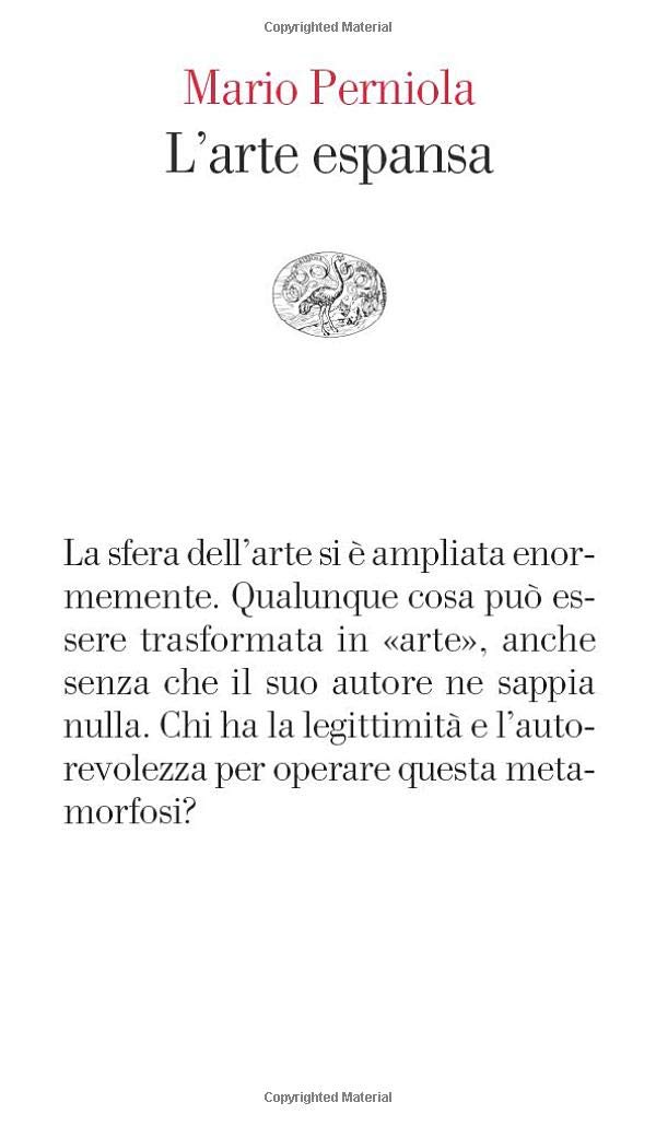 Mario Perniola: L'arte espansa (Paperback, Italian language, ‎ Einaudi)