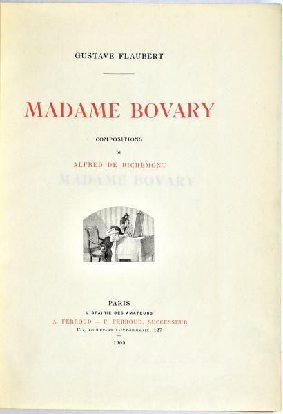 Gustave Flaubert: Madame Bovary (French language, Editions Fasquelle)