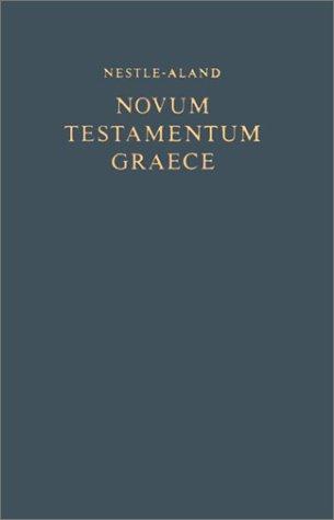 Kurt Aland: Greek New Testament-FL-Nestle-Aland-Wide Margin (Hardcover, 1994, American Bible Society)