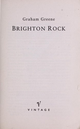 Graham Greene: Brighton rock (2002, Vintage, VINTAGE)