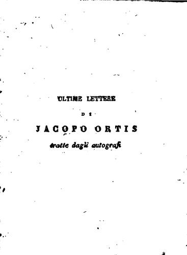 Ugo Foscolo: Ultime lettere di Jacopo Ortis. (Italian language, 1802, [i.e. Mantova])