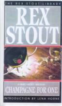 Rex Stout: Champagne for One (1999, Tandem Library)