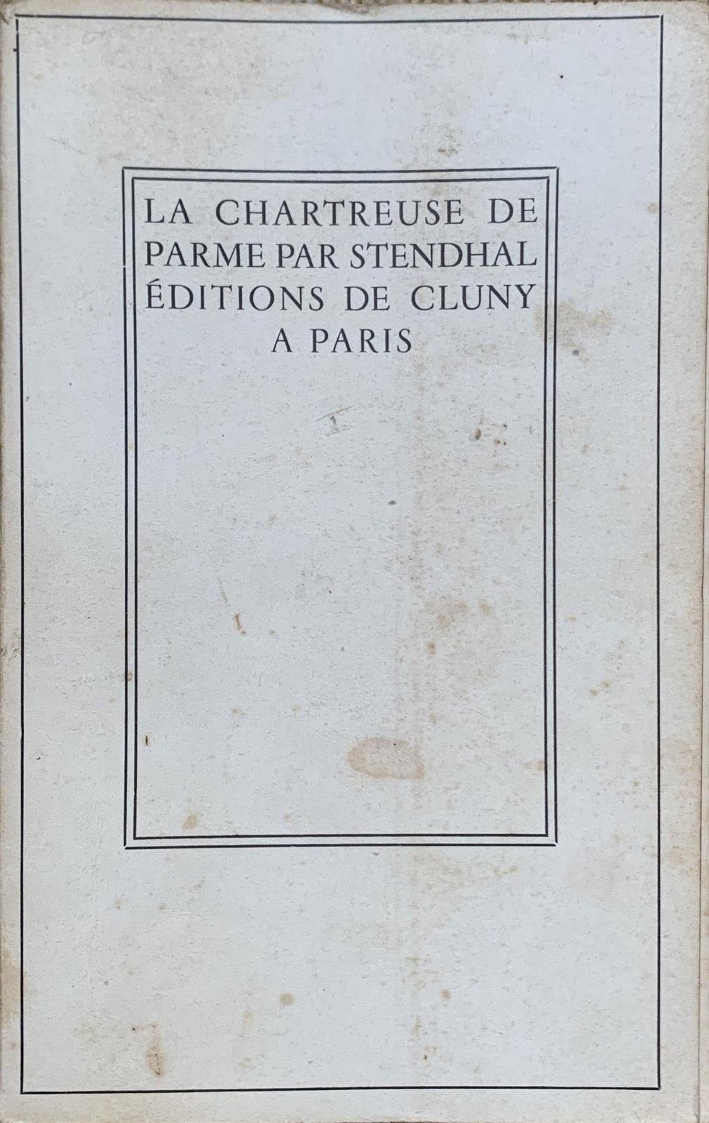 Stendhal: La Chartreuse de Parme (French language, 1940, Éditions de Cluny)