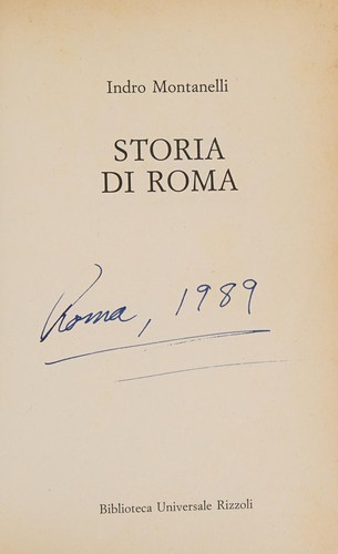 Indro Montanelli: Storia di Roma (Italian language, 1988, BUR)