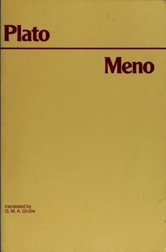 Plato: Plato's Meno (1980, Hackett)