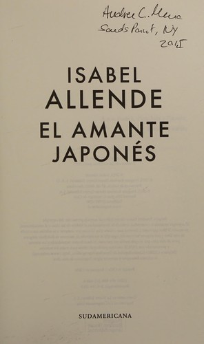 Isabel Allende: El amante japonés (Spanish language, 2015)