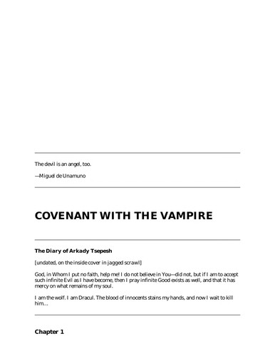 Jeanne Kalogridis: Covenant with the vampire (1995, Dell)