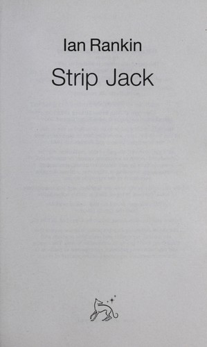 Ian Rankin: Strip Jack (1994, St. Martin's Press)