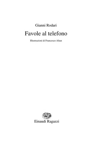 Gianni Rodari: Favole al telefono (Italian language, 1995, Einaudi Ragazzi)