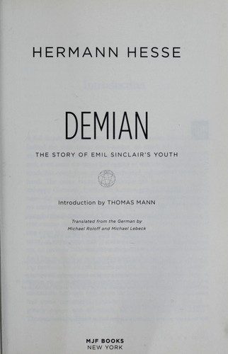 Herman Hesse: Demian (2010, MJF Books)
