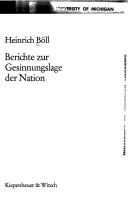 Heinrich Böll: Berichte zur Gesinnungslage der Nation (German language, 1975, Kiepenheuer & Witsch)