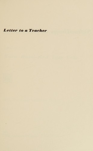 Lorenzo Milani Comparetti, Scuola di Barbiana: Letter to a Teacher (1970, Random House)