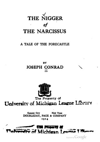 Joseph Conrad: The nigger of the Narcissus (1914, Doubleday, Page & Company)