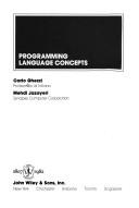 Carlo Ghezzi: Programming language concepts (1982, Wiley)