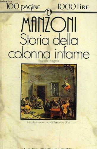 Alessandro Manzoni: Storia della colonna infame (Italian language, 1993)