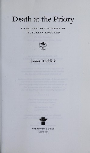 James Ruddick: Death at the Priory (2001, Atlantic)