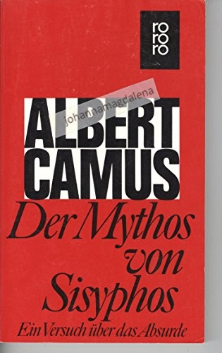 Albert Camus: Der Mythos von Sisyphos (Paperback, 1996, Rowohlt Publisher)