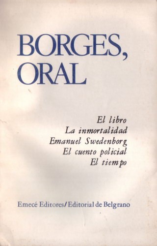 Jorge Luis Borges: Borges oral : conferencias (1995, Emecé)