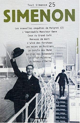 Georges Simenon: Tout Simenon, centenaire tome 25 (Paperback, French language, 2003, Omnibus)