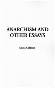 Emma Goldman: Anarchism and Other Essays (2001, IndyPublish.com)