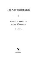 Michèle Barrett: The anti-social family (1991, Verso)